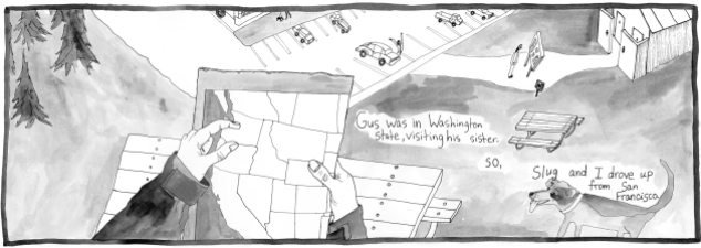 "Unfurling", panel 27 of 177, Oregon Interstate 5